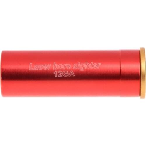 Red Laser Bore Sight 12 Gauge Barrel Cartridge Boresighter For 12GA Shotguns