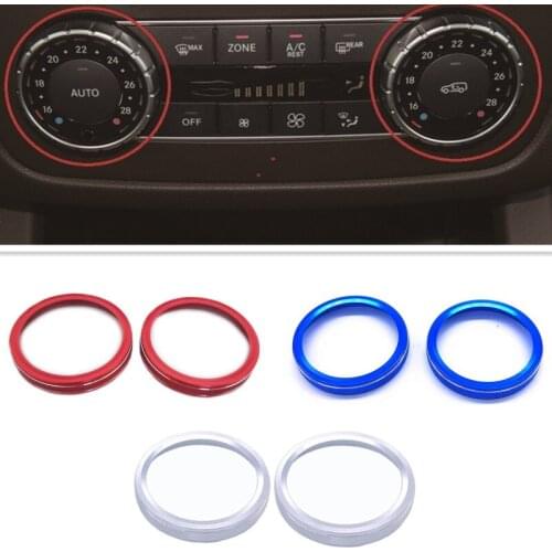 Aluminium Alloy Car Air Conditioning Rotary Knob Button Cover Fit For Mercedes Benz GLE GLK SL GLS SLK G GL CLS Class