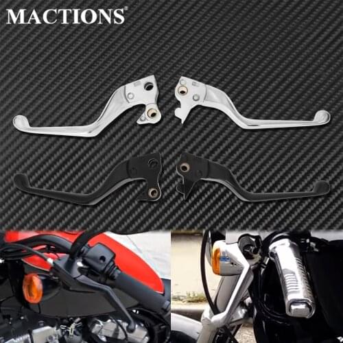 Motorcycle Black/Chrome Brake Lever Shifter Clutch Levers For Harley Sportster Iron 883 1200 XL Low Roadster Custom 2004-2013