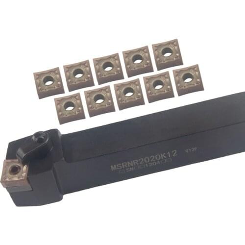 MSRNR MSRNR2020K12 MSRNL2525M12 MSRNR3232M12 External Turning Tool Holder SNMG12 Carbide Inserts MSRNR/L Lathe Cutting Tools Set