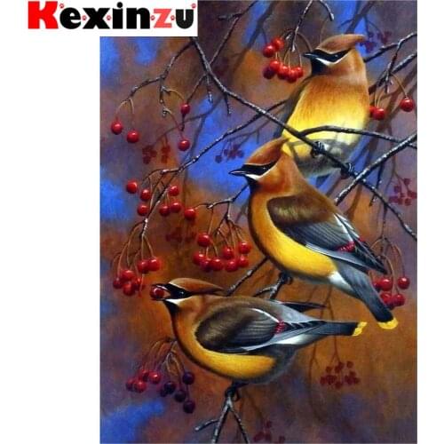 Kexinzu Full 5D DIY Square/Round Diamond Painting" Animal bird" 3D Embroidery Cross Stitch Mosaic diamondpainting Gift