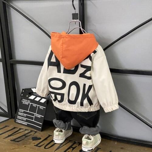 Baby Boy Clothes Children Windbreaker Jacket Fashion Childrens Clothing Spring Autumn with Hood Soft Coat Toddler Boys Jacket