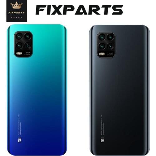 Original For Xiaomi Mi 10 Lite Back Battery Cover Glass Housing Door Case With Glue Cove Xiaomi Mi 10 Lite Rear Housing Glass