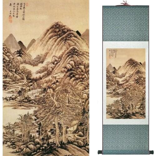 Landscape art painting Chinese traditional art painting China ink painting fashion painting 2019081232