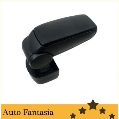 Center Console Armrest (Black Leather) - for Mazda 2 2008-2012