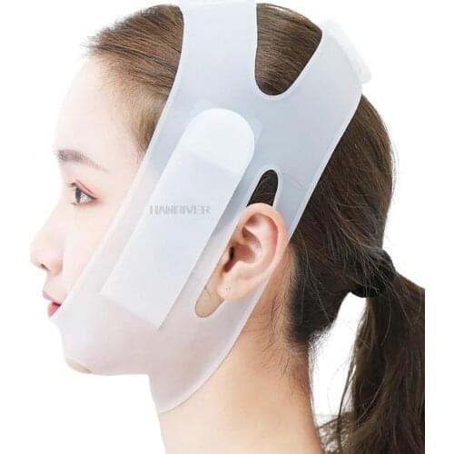 Beauty Face Lift Belt V Face Shaper Slimming Bandage Thin Chin Skin Firming Soft Sill ica Gel Anti Mildew Facial Slimming Too