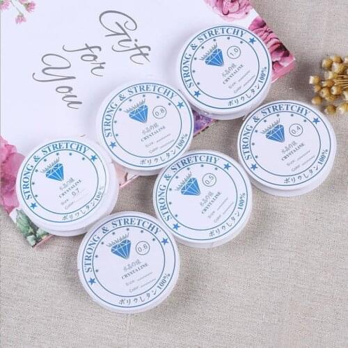 1 Roll 0.4mm-1mm Transparent Stretch Elastic Beading Rope Cord/String/Thread DIY for Jewelry Making Bracelet & Necklace