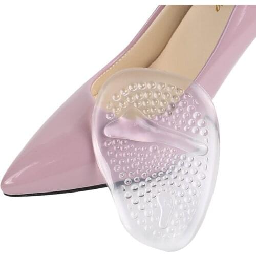 1 pair Sole High Heel Foot Cushions Forefoot Anti-Slip Insole Breathable Shoes Pad Soft Inserts Insoles