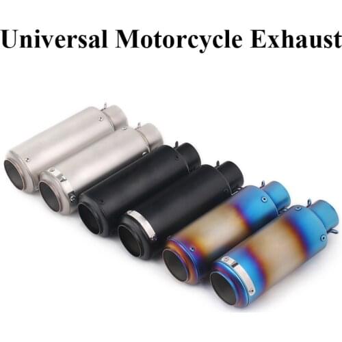Universal Motorcycle SC Racing Project Exhaust Escape Modified Scooter Muffler For Ninja 250 Z900 R6 CBR1000RR S1000RR Z1000 ATV