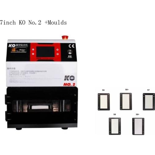 7inch KO No.2 MT OCA Vacuum Laminating Machine LCD Screen Press Lamination for Sumsung S8 Edge for iPhone X Broken Glass Repair