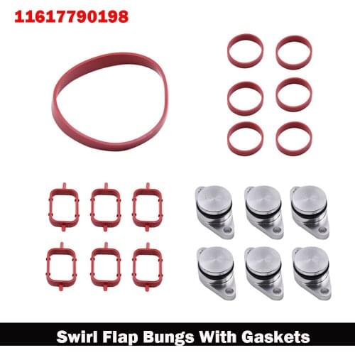 Swirl Flap Bungs With Gaskets For BMW 320D 330D 520D 525D 530D 6x 22mm Car Accessories 11612246949 11612245439