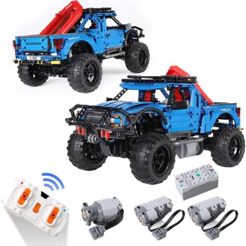 High-tech Remote Control Vehicle Building Blocks City 1630PCS Pickup Truck RC/Non-RC Off-Road SUV Bricks Toys For Children Gifts