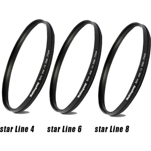 Walkingway Star Filter Lens 52mm 62mm 67mm 72mm 77mm 82mm Star Camera Lens Filter for DSLR sony/canon/nikon Photo Photograpy
