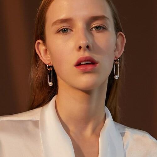 Gotic Water Drop Metal Pearl Ball Earrings For Women Jewelry Geometric Shape Punk Fashion Big Stud Earring