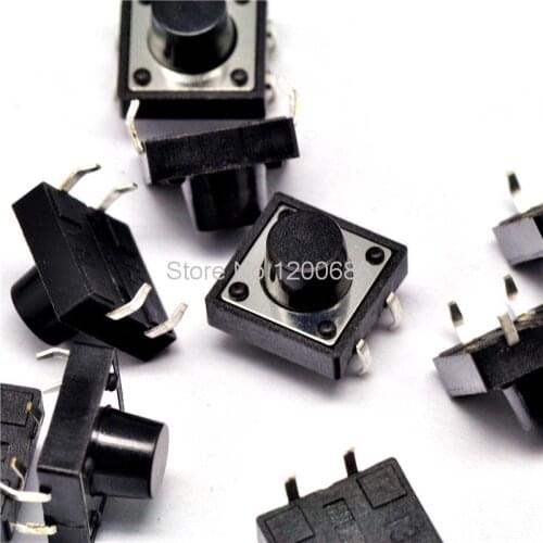 12 * 12 * 8MM touch switch Vertical 4 feet imported shrapnel micro switch