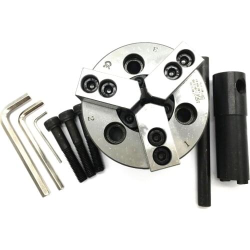 Hollow Hydraulic Chuck 10inch 3 Jaw Hollow Power Chuck & Back Plate 4200RPM for CNC Lathe Boring Cutting Tool Holder Hole Oil