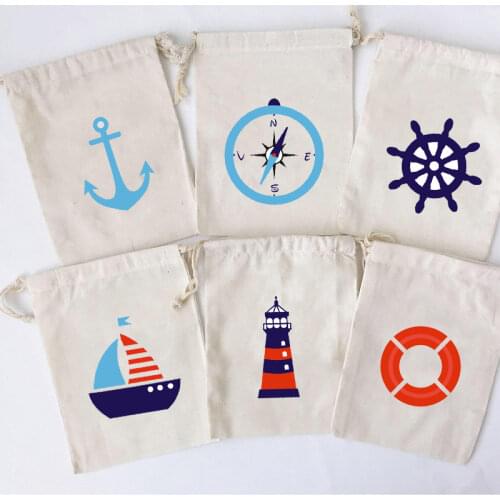 5pcs Nauti gift bags nautical Sailor Anchors Beach themed Bachelorette Party bridal shower wedding bride to be Birthday supplies