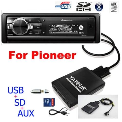 Yatour Car Audio MP3 Player for Pioneer DEH-P900 KEH-P6200-W MEH-P055 DEH-88 Digital Music Changer USB MP3 AUX BT Adapter