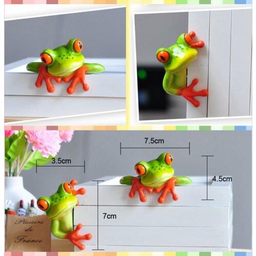 Free shipping Funny Frog Figures Resin toy 2 styles vivid cute pet cake home office desk car decoration party supply gifts
