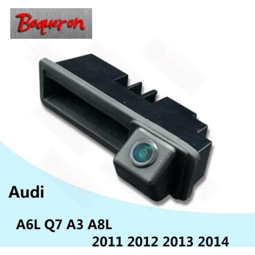 BOQUERON for Audi A3 A8L A6L Q7 2011 2012 2013 2014 Trunk Handle Reverse Parking Backup Camera HD CCD Car Rear View Camera