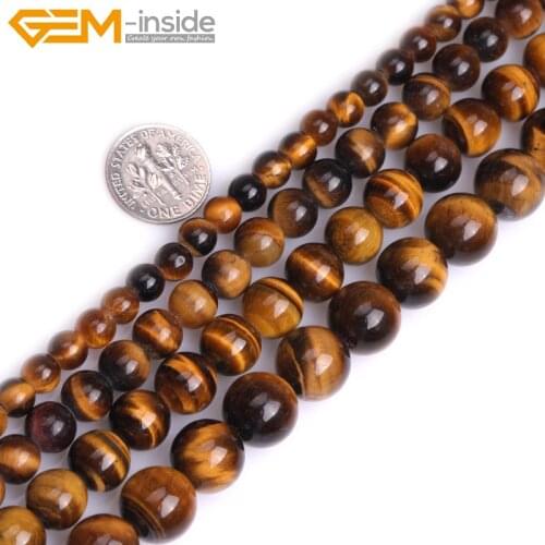Natural Tiger Eye Chakra Stone Round 2mm Big Hole Loose Beads For Jewelry Making Strand 15inch DIY Bracelet Necklace
