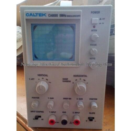 Fast arrival Caltek CA8005 small single-channel Analog oscilloscope 5MHz