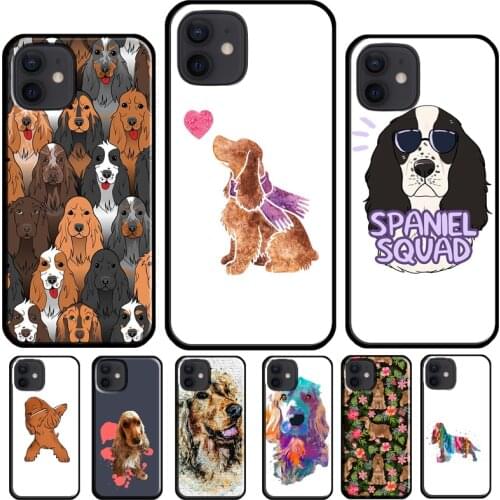 English Cocker Spaniel Dog Phone Case For Apple iPhone 11 Pro Max 12 mini X XR XS Max 8 7 Plus SE 2020 Cover Shell