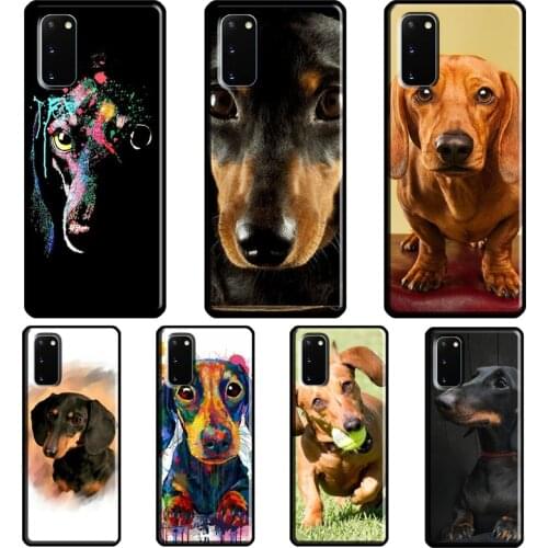 Dachshund Dog Case For Samsung Galaxy S8 S9 S10 Plus S20 FE S21 Ultra Note 20 Note 10 Plus Soft Cover