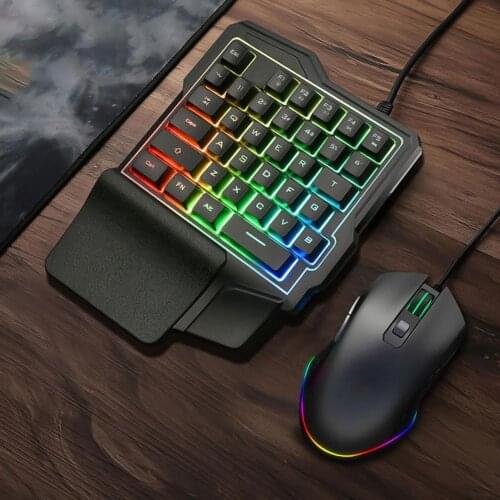 G101 Single Handed Gaming Membrane keyboard 35 keys one hand Ergonomic Game Keypad For PC Laptop gamer