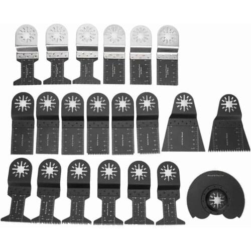 21Pcs Oscillating Saw Blade Kit High-Carbon Steel Cutting Tool for Tiling Grout Mortar Oscillating Tool