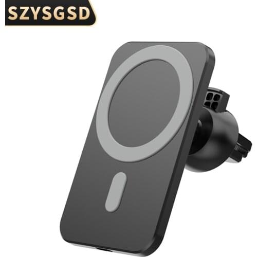 15W Magnetic Wireless Car Charger Mount for iPhone 12 12Pro Mag safe Wireless Charger Car Phone Holder AirVent Suction Cup Stand