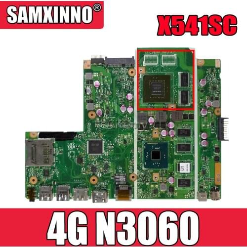 AKemy X541SC MB._4G/N3060/AS V1G 90NB0CI0-R00040 Mainboard For Asus X541S X541SC Laptop motherboard 100% tested