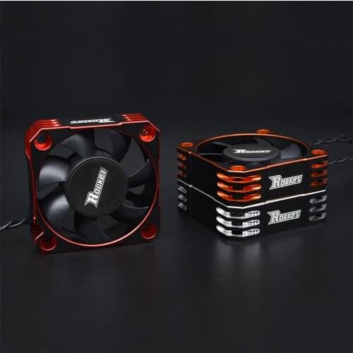RC Car Upgraded Metal Cooling Fan Heat Sink Radiator 35MM/40MM/50MM for 1/8 1/10 1/12 Model Series 540 550 3650 3660 Motor ESC