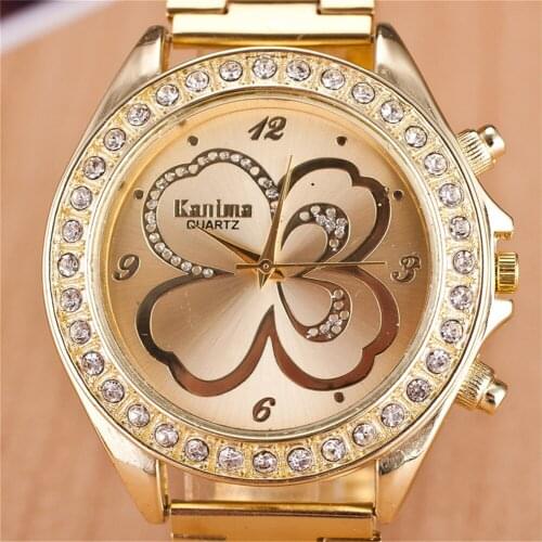 Women Watches Fashion Luxury Brand Wristwatches Ladies Gold Steel Quartz Watch Geneva Casual Crystal Rhineston Relogio Feminino