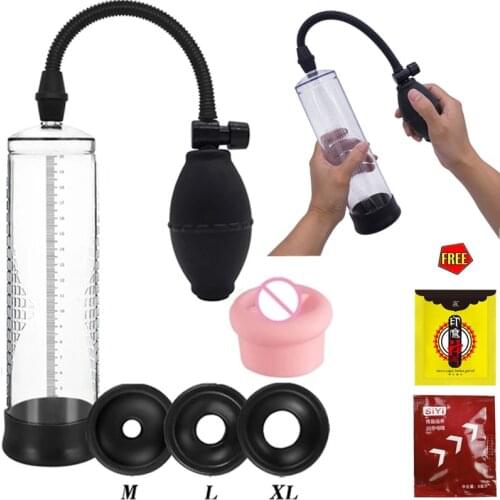 Effective Penis Pump Enlargement Vacuum Dick Extender Men Sex Toy Increase Length Enlarger Male Train Erotic Adult Sexy Product