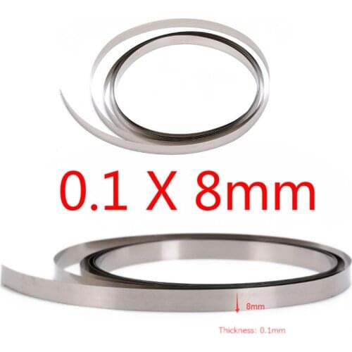 0.1 X 8mm 2M Nickel Strip Tape For Li 18650 Battery Spot Welding Compatible For Spot Welder Machine