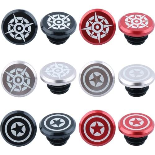 New 2pcs Bicycle Bar End Plugs Aluminum Alloy Handlebar End Caps for MTB Mountain Road Folding Bike Cycling Accessories