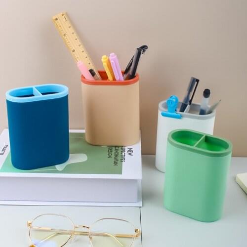 New Arrival Multifunction Pen Holder Desk Organizer Storage Box Kawaii School Office Stationery Pen Holder Desk Organizer