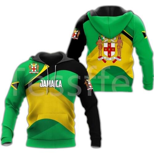 Tessffel County Flag Africa Jamaica King Emblem Lion NewFashion Tracksuit 3DPrint Men/Women Streetwear Pullover Funny Hoodies A9