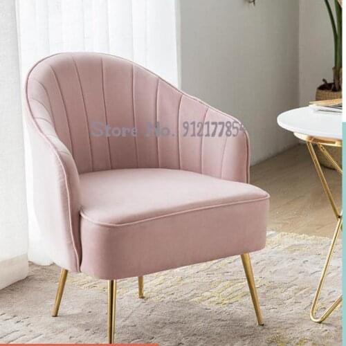 Single sofa chair net red light luxury modern minimalist Nordic bedroom balcony leisure very simple designer small chair