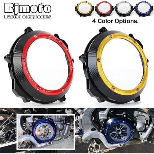 Motorcycle CNC Racing Clear Clutch Cover For Yamaha YZ250 1999-2020 YZ250X 2016-2020