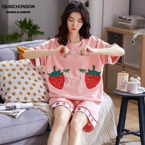 Женские пижамы с шортами Qiukichonson China At AliExpress