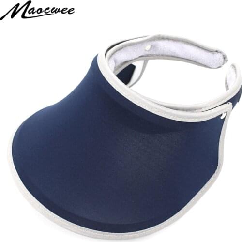 Sports Transparent Ladies Visor Hat Casual Fashion Visor Cap Summer Adult Mens Womens Empty Top Hat Plastic Space Cap