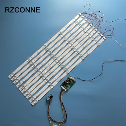 488mm LED Backlight strip 6 Lamps kit Board Fliter for 48'' 49'' 50 inch LCD LED TV 12V input billboard Update CCFL
