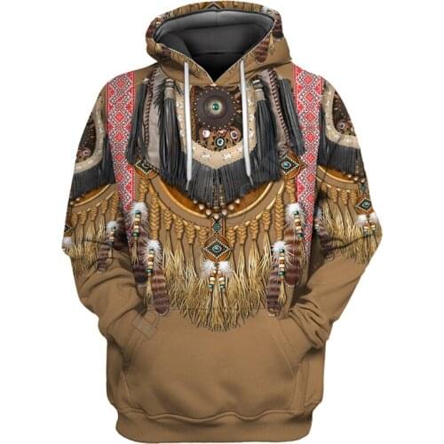 Premium Native Culture printed 3d hoodies Unisex Sweatshirt zipper hoodies women For men Pullover streetwear Cosplay costumes 02
