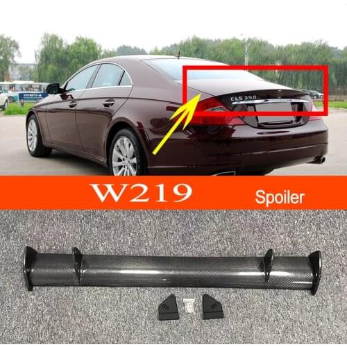 W219 Carbon Fiber Car-styling Sporty Rear Trunk Wing Spoiler for Mercedes-Benz CLS-class W219 2004-2010