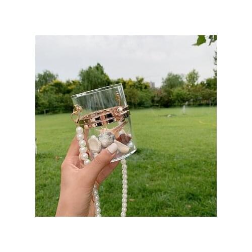 Women bag New 2021 summer messenger female ins personality shoulder bag acrylic transparent lipstick dinner bag mini bolso mujer