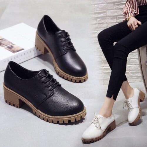 New Spring Autumn Women Flats Sneakers Platform Ladies Lace-Up Casual Leather Oxfords Shoes Zapatos De Mujer Tenis Zapatillas