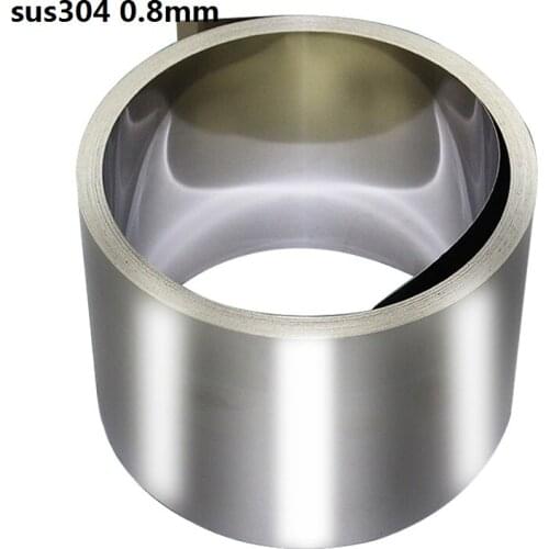 0.8mm thickness 5 meter SUS304 Stainless Steel Band Stainless Steel Strap Stainless Steel - Spring Sheet 304 slice ss340 roll