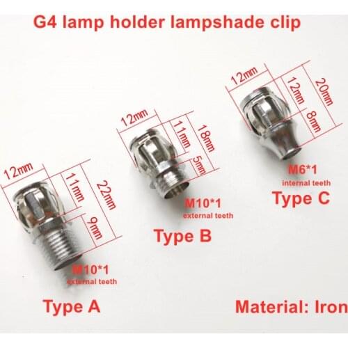 10PCS/lot G4 Lamp Cap Lampshade Card G4 Lamp Bead Lamp Cap Line Socket Bulb Plug High Temperature Line Socket Accessories